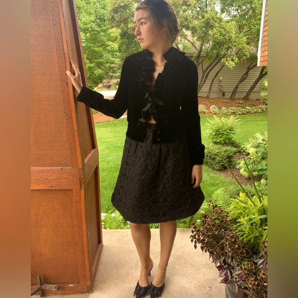 Tuleh Silk cutout overlay skirt - Picture 5 of 6